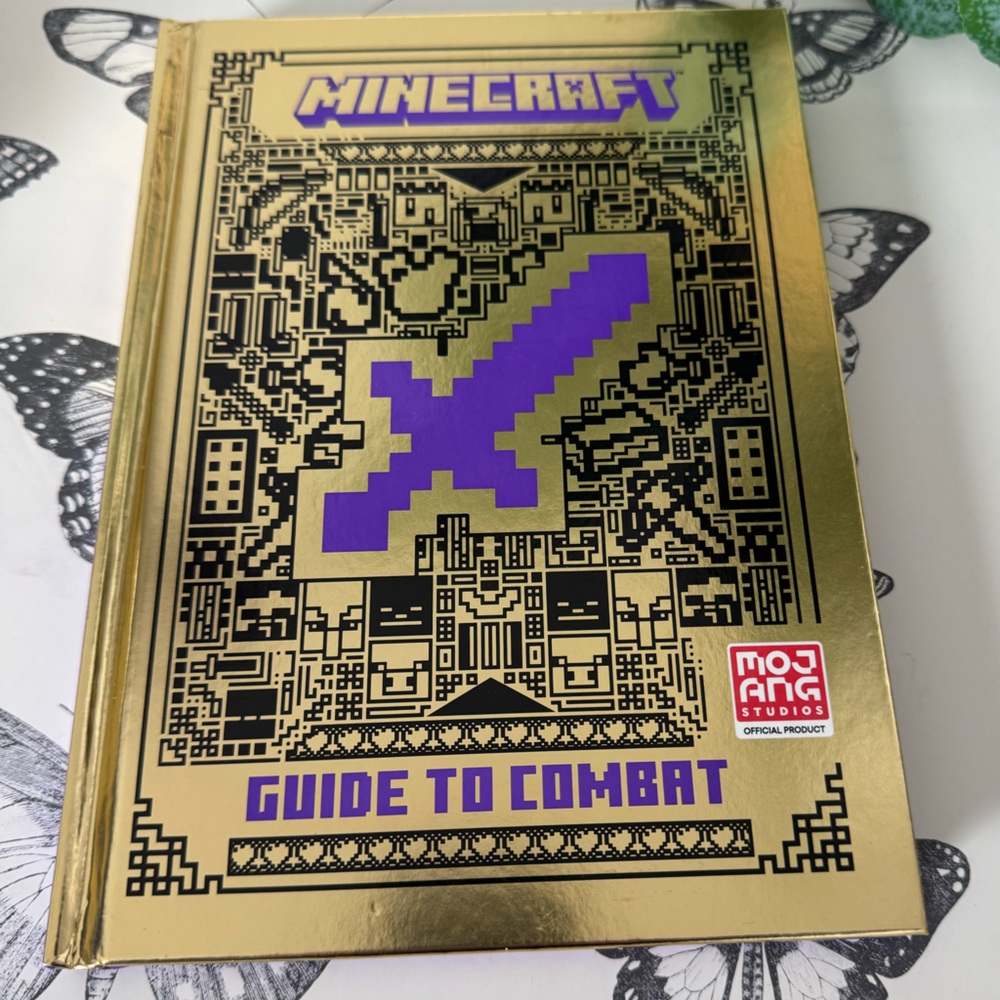 Minecraft Guide to Combat Hardcover Book Gold Edition Mojang